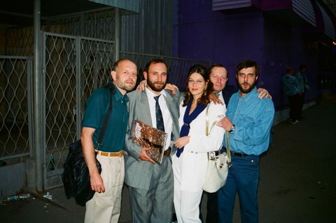 Александр и Александра Рябичевы с друзьями скульпторами Сергеем Смуровым и Сергеем Цветковым